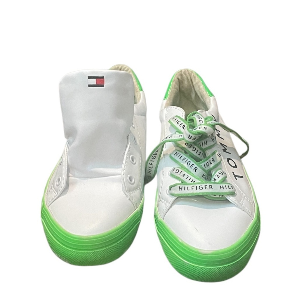 Tommy Hilfiger Foxton Unisex Neon Green Tennis Shoes Sneakers,‎ Size 7.5M
